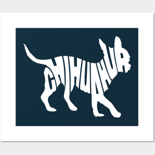 Chihuahua white Posters and Art